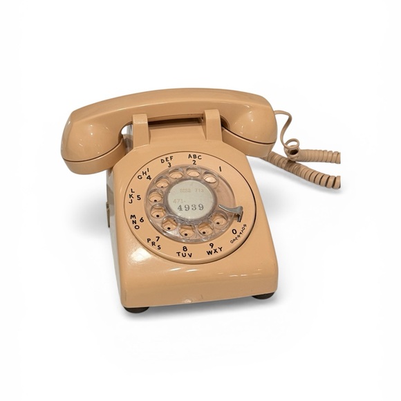 Vintage Beige Rotary Dial Telephone woks! - Picture 3 of 17